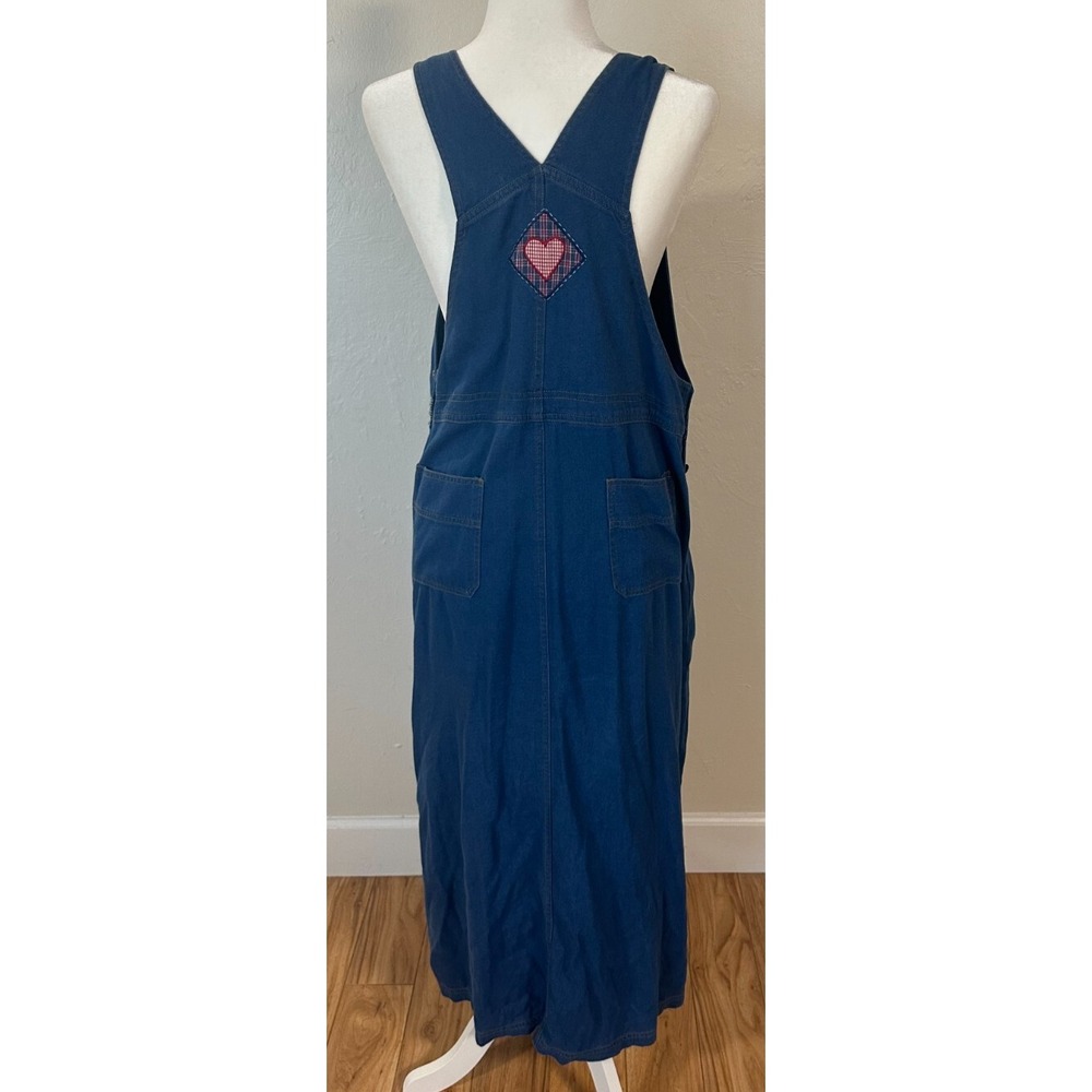 Vintage Koret City Overall Dress Size 12 Maxi 4th of July USA Watermelon Teacher - Picture 7 of 14